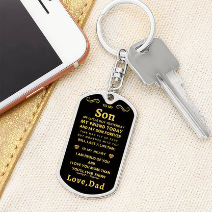 Dog Tag Key Chain