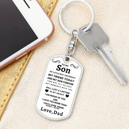 Dog Tag Key Chain