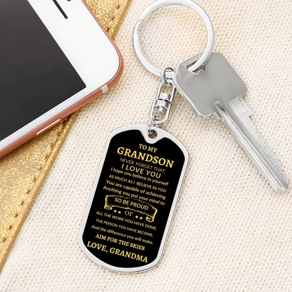 Dog Tag Key Chain