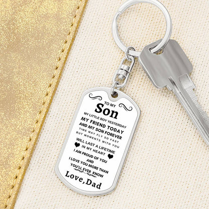 Dog Tag Key Chain