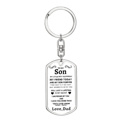 Dog Tag Key Chain