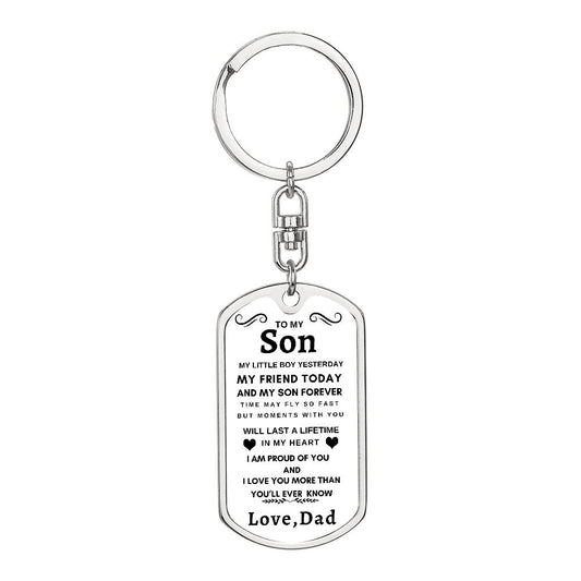 Dog Tag Key Chain