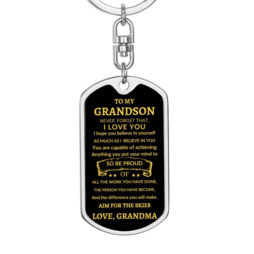 Dog Tag Key Chain