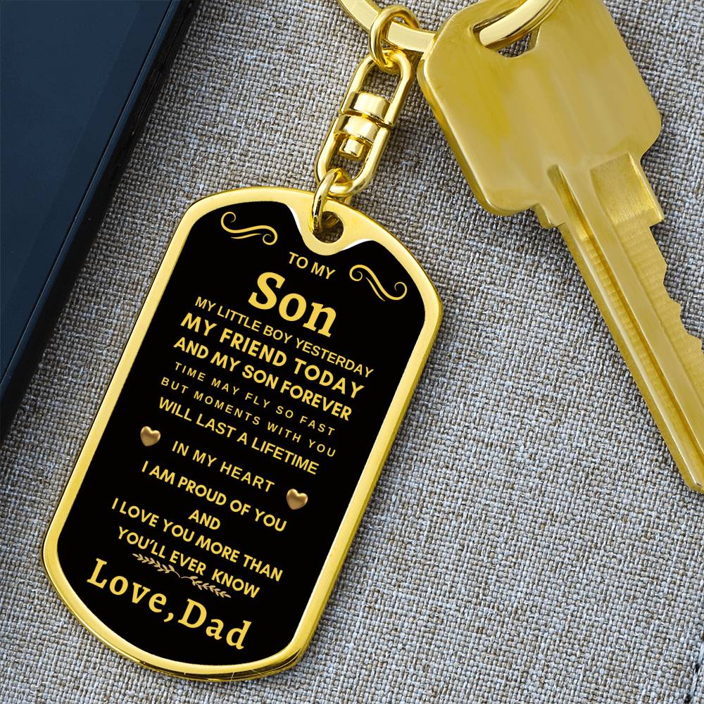 Dog Tag Key Chain