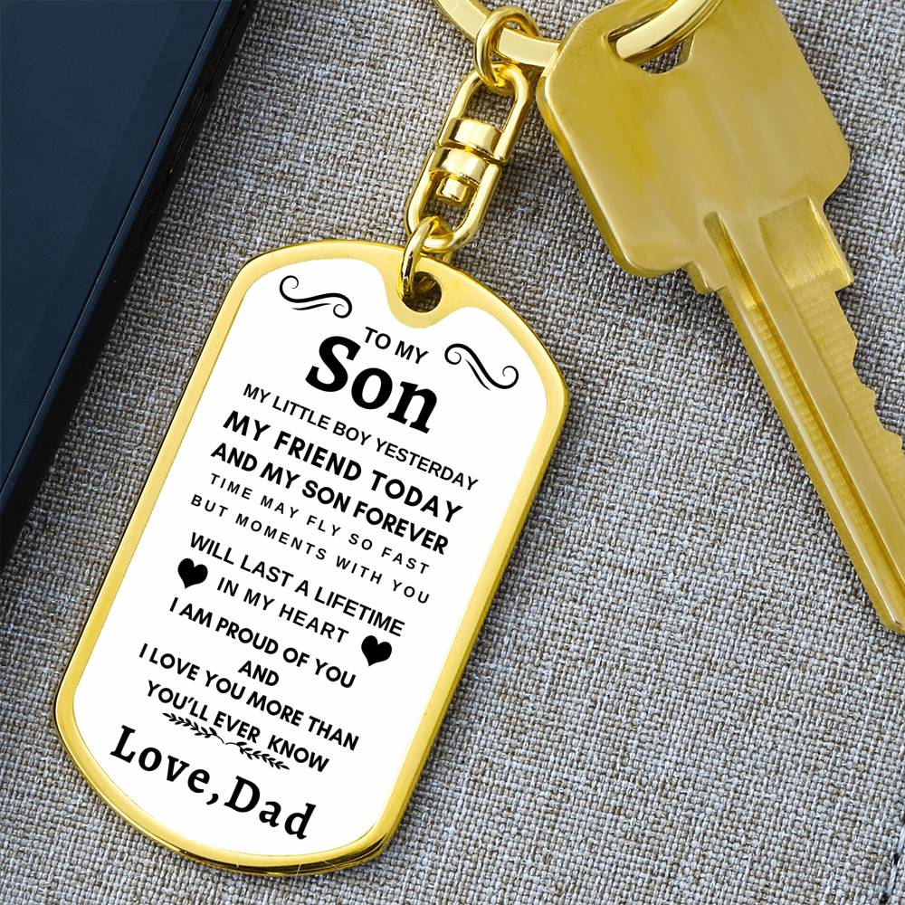 Dog Tag Key Chain