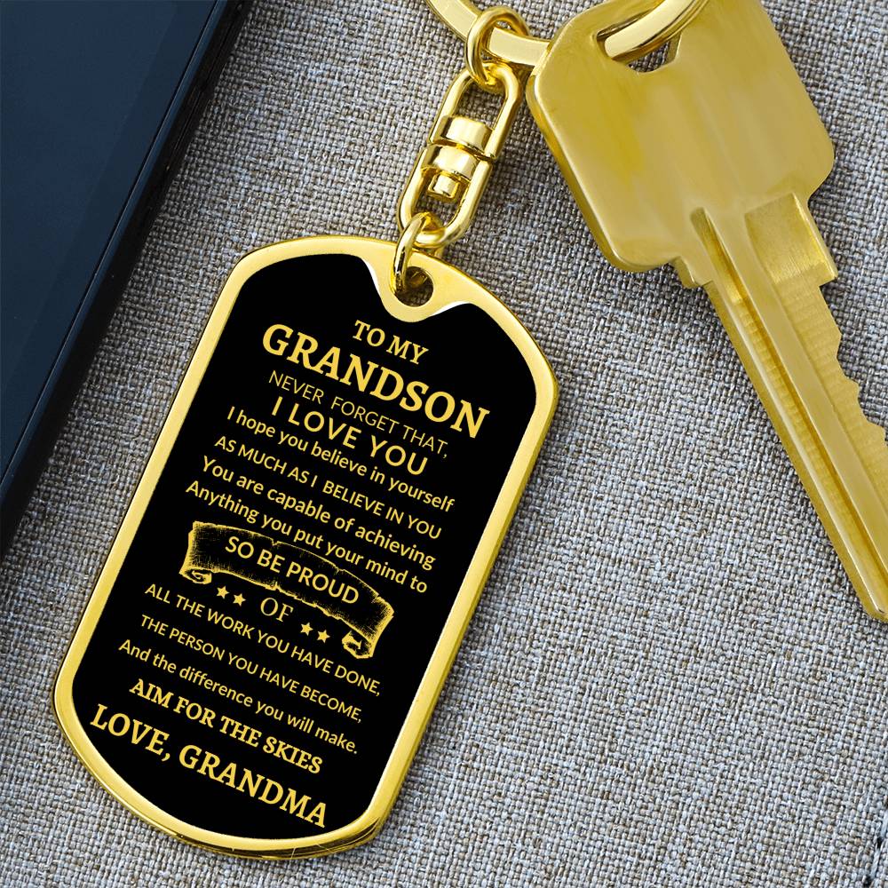 Dog Tag Key Chain