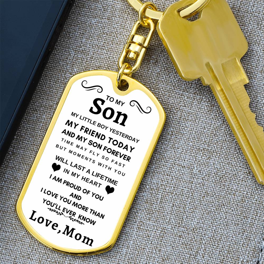 Dog Tag Key Chain