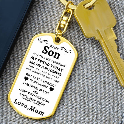 Dog Tag Key Chain