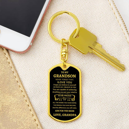 Dog Tag Key Chain