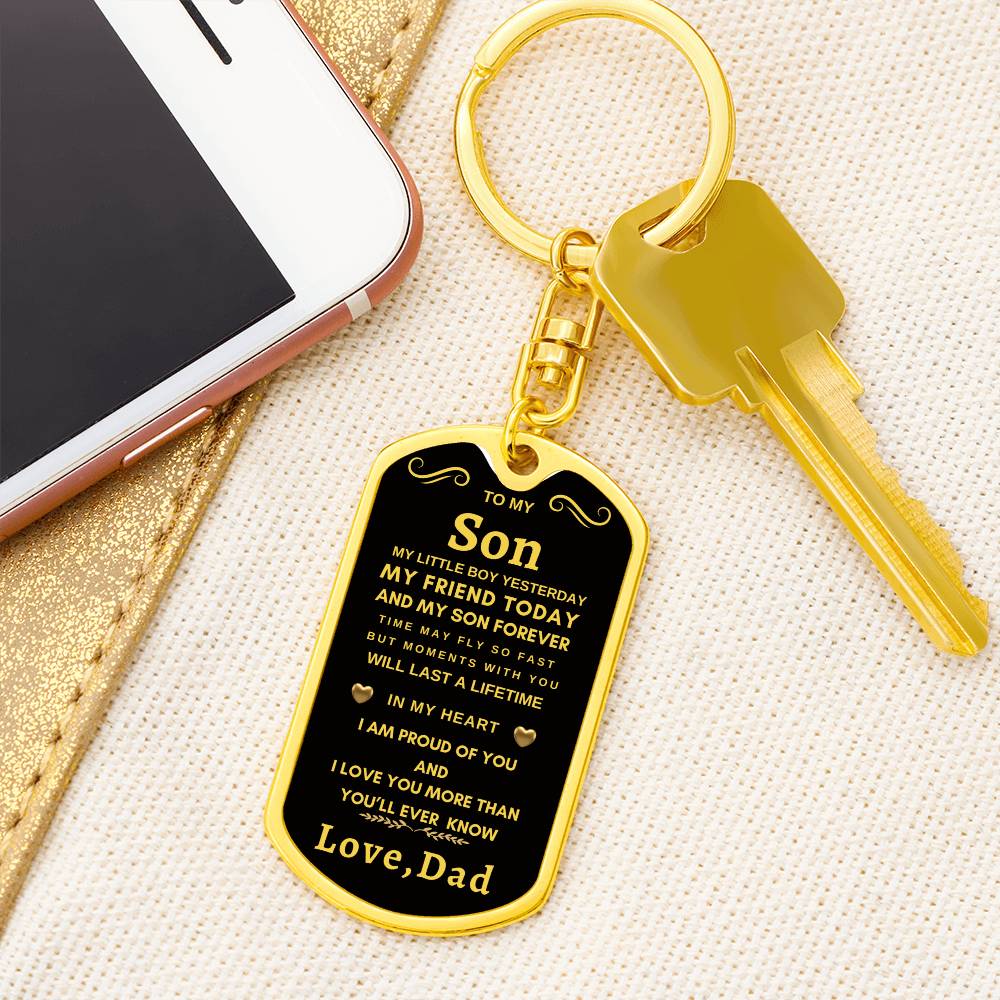 Dog Tag Key Chain