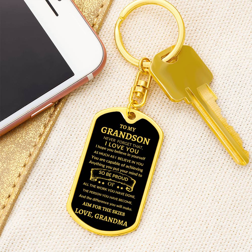 Dog Tag Key Chain