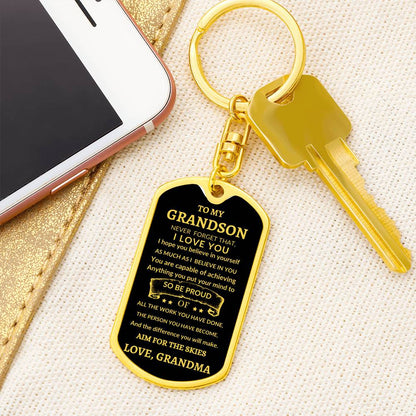 Dog Tag Key Chain