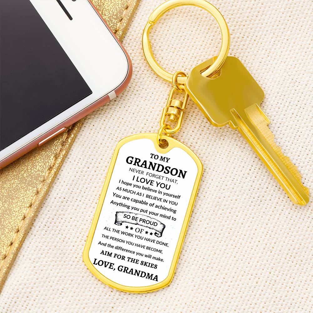 Dog Tag Key Chain
