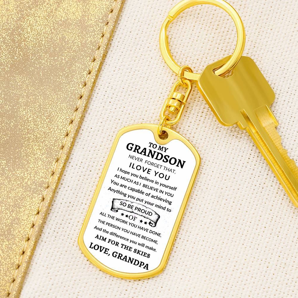 Dog Tag Key Chain