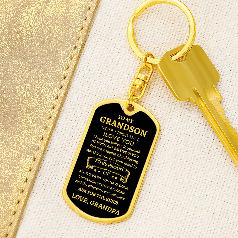Dog Tag Key Chain