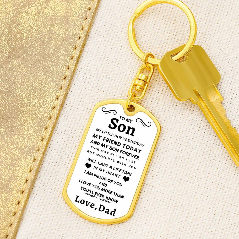 Dog Tag Key Chain