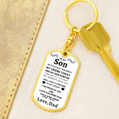 Dog Tag Key Chain