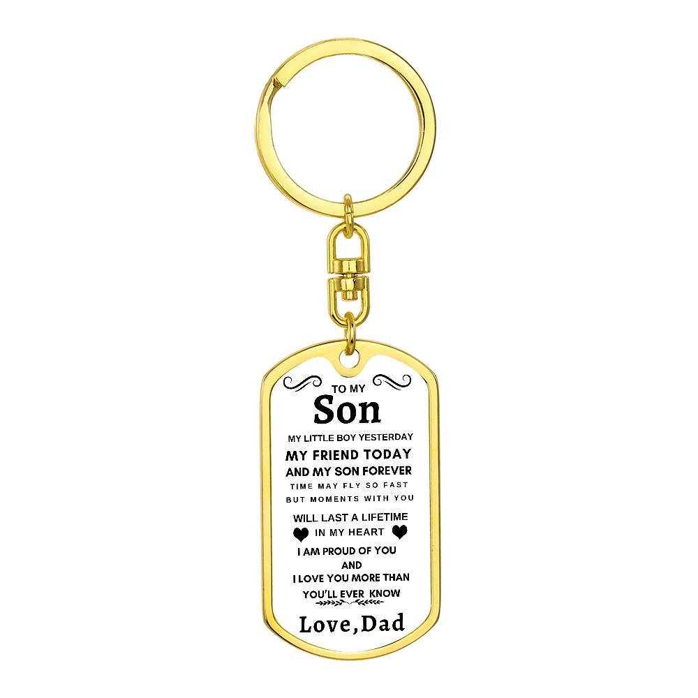 Dog Tag Key Chain
