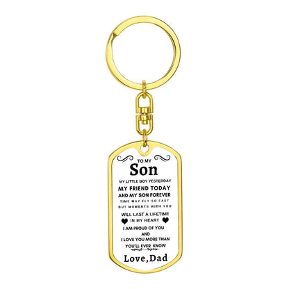 Dog Tag Key Chain