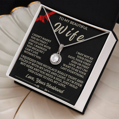 To My Beautiful Wife Eternal Hope Necklace | Valentine's Day, Birthday, Anniversary, Wedding Gift