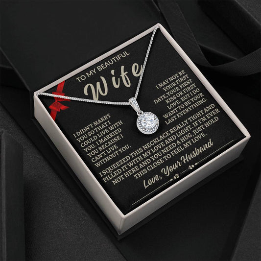 To My Beautiful Wife Eternal Hope Necklace | Valentine's Day, Birthday, Anniversary, Wedding Gift