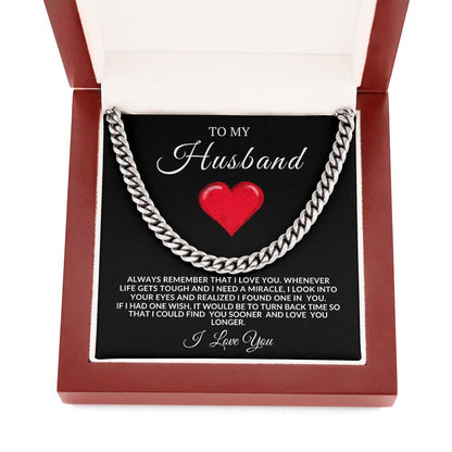 To My Husband Cuban Link | Valentine's,  Wedding, Birthday, Anniversary, Christmas Gift