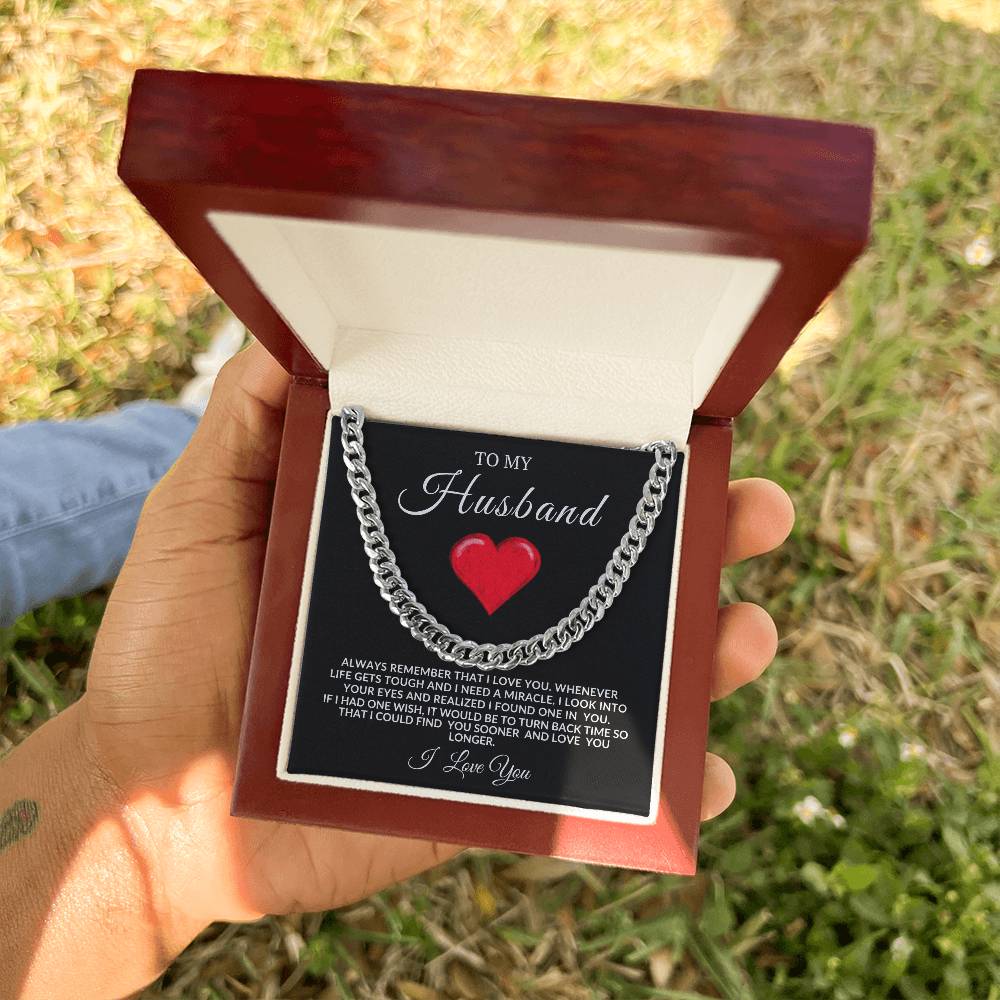 To My Husband Cuban Link | Valentine's,  Wedding, Birthday, Anniversary, Christmas Gift