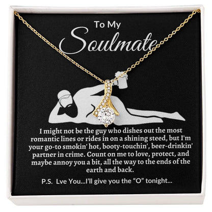 Funny Soulmate Necklace-Perfect Valentine's Day, Anniversary, Birthday, Christmas gift.