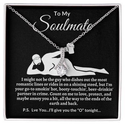 Funny Soulmate Necklace-Perfect Valentine's Day, Anniversary, Birthday, Christmas gift.