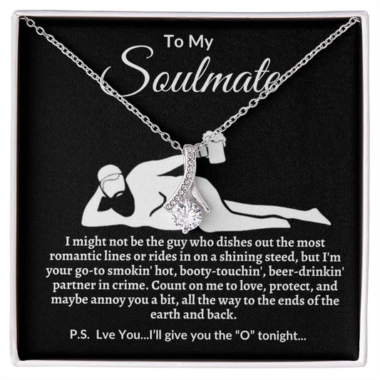 Funny Soulmate Necklace-Perfect Valentine's Day, Anniversary, Birthday, Christmas gift.