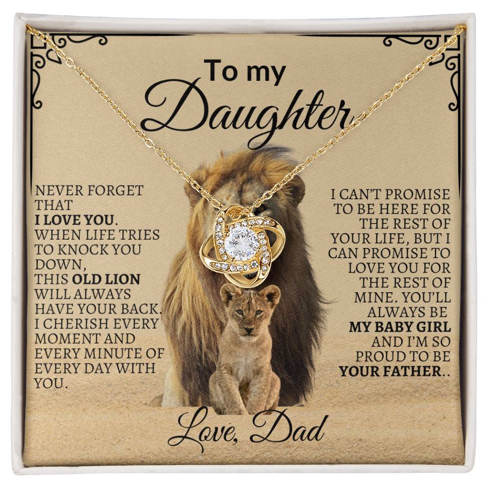 To My Daughter "You'll Always Be My Baby Girl" Necklace