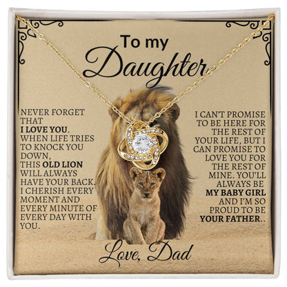 To My Daughter "You'll Always Be My Baby Girl" Necklace