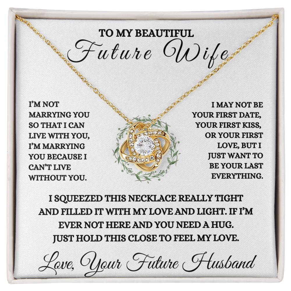 To My Future Wife Love Knot Necklace