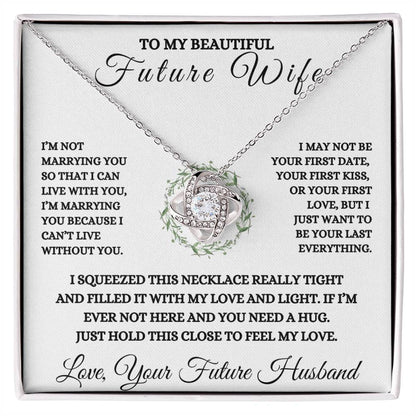 To My Future Wife Love Knot Necklace