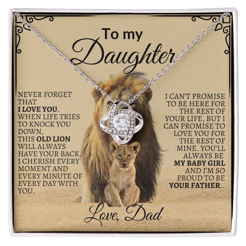 To My Daughter "You'll Always Be My Baby Girl" Necklace