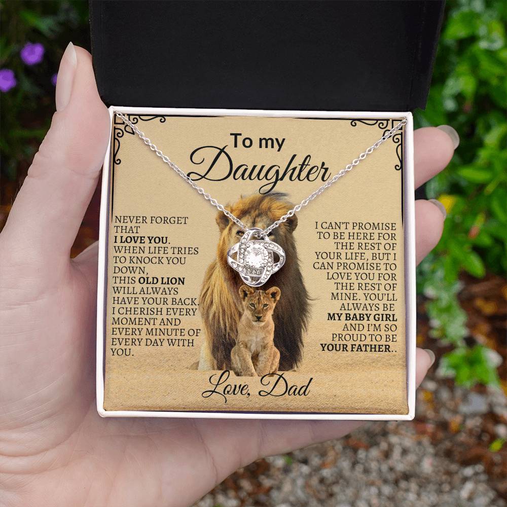 To My Daughter "You'll Always Be My Baby Girl" Necklace