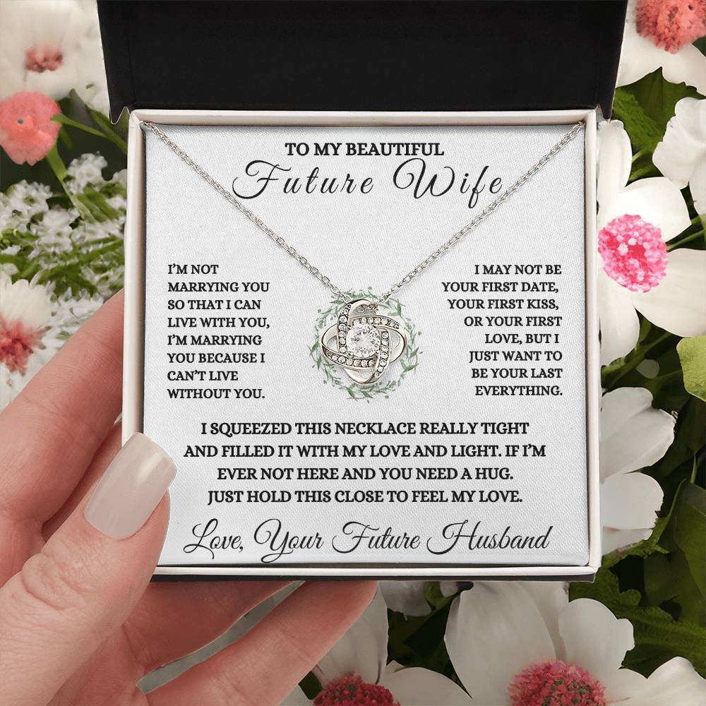To My Future Wife Love Knot Necklace