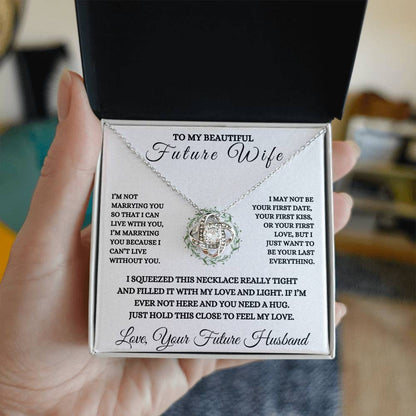 To My Future Wife Love Knot Necklace