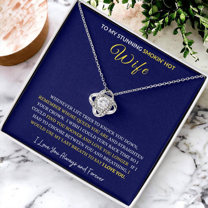 WIFE LOVE KNOT NECKLACE