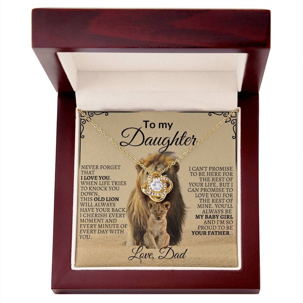 To My Daughter "You'll Always Be My Baby Girl" Necklace