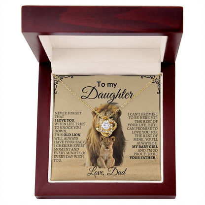To My Daughter "You'll Always Be My Baby Girl" Necklace