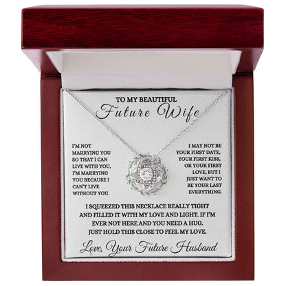 To My Future Wife Love Knot Necklace
