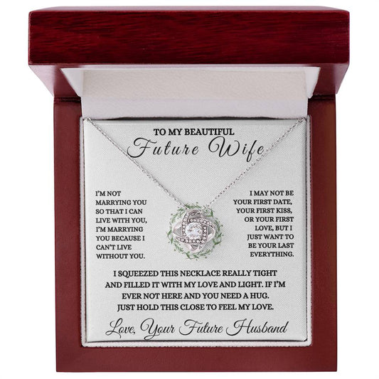 To My Future Wife Love Knot Necklace