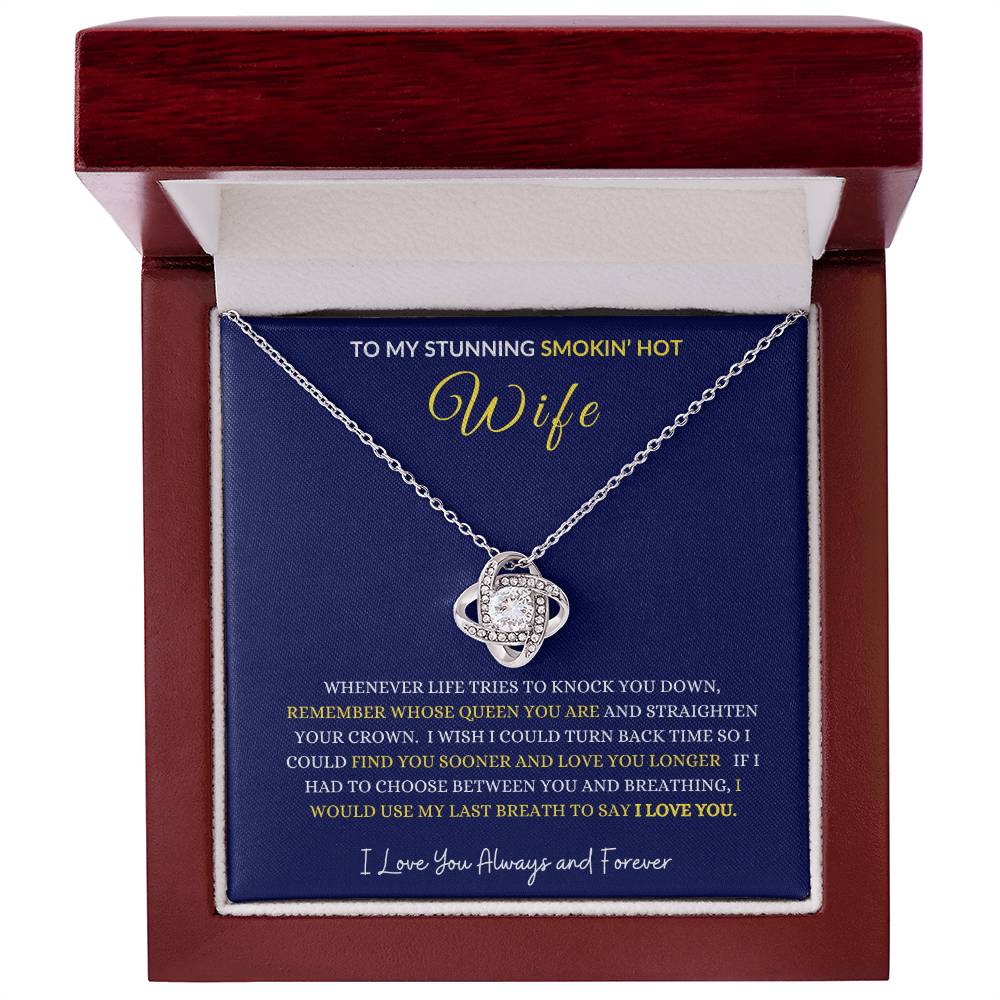 WIFE LOVE KNOT NECKLACE