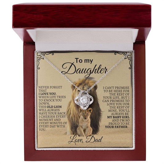 To My Daughter "You'll Always Be My Baby Girl" Necklace