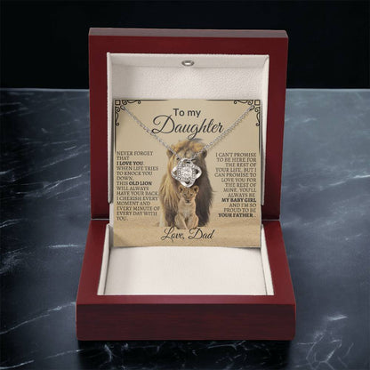 To My Daughter "You'll Always Be My Baby Girl" Necklace
