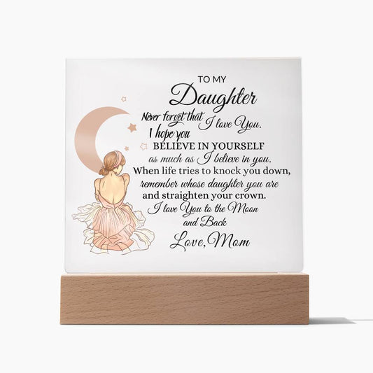 Back Daughter Acrylic Plaque