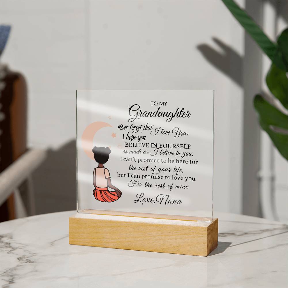 Granddaughter Acrylic Plaque