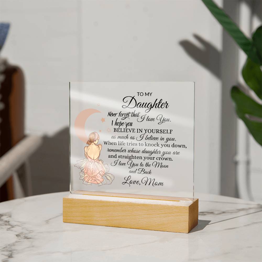 Back Daughter Acrylic Plaque