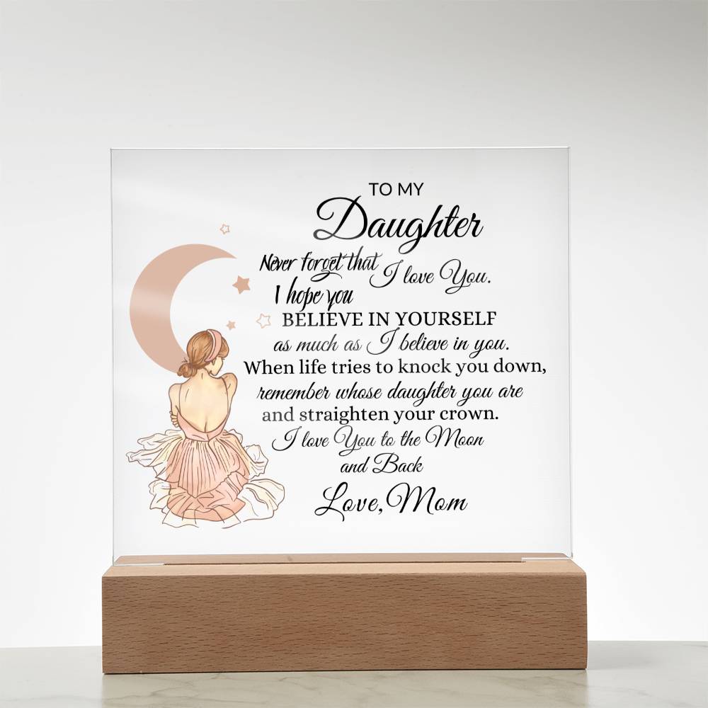 Back Daughter Acrylic Plaque